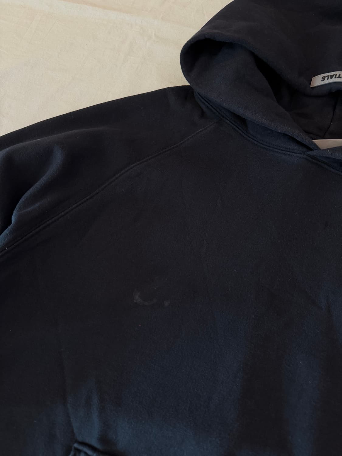 피어오브갓 에센셜 후드티 블랙 상품이미지2