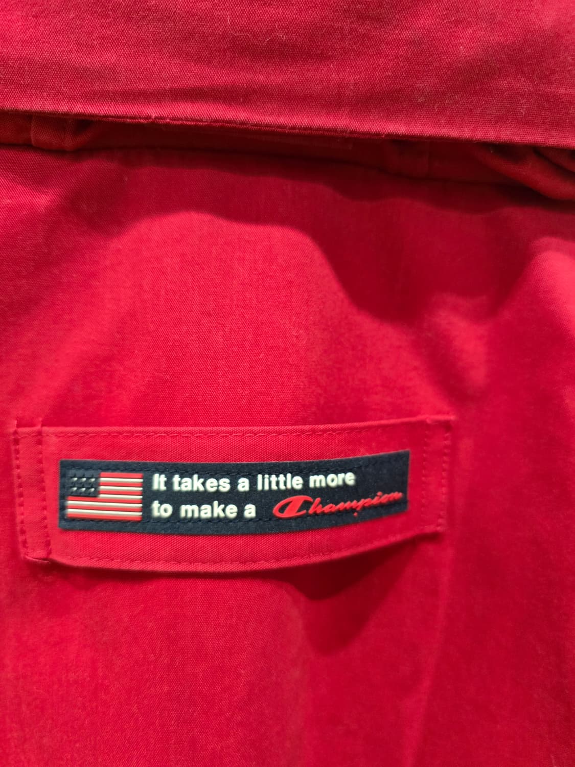 챔피온 레드 바람막이 자켓 95 상품이미지8