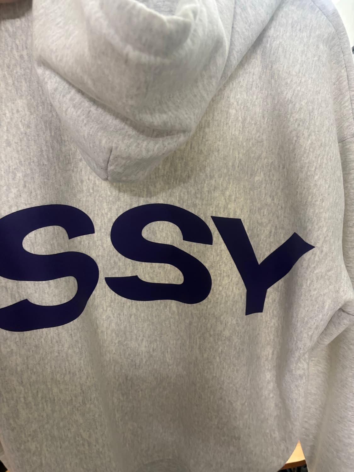 스투시 올 캡스 후드 애쉬 해더 M사이즈 (약기모)  상품이미지4