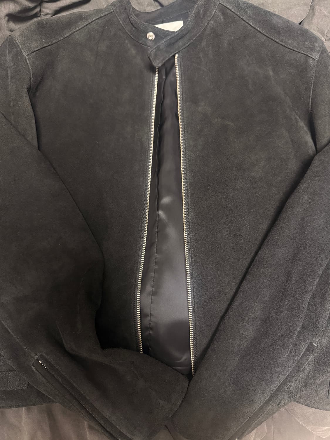 토니웩 25fw 스웨이드 레이서 자켓 블랙 m 상품이미지3