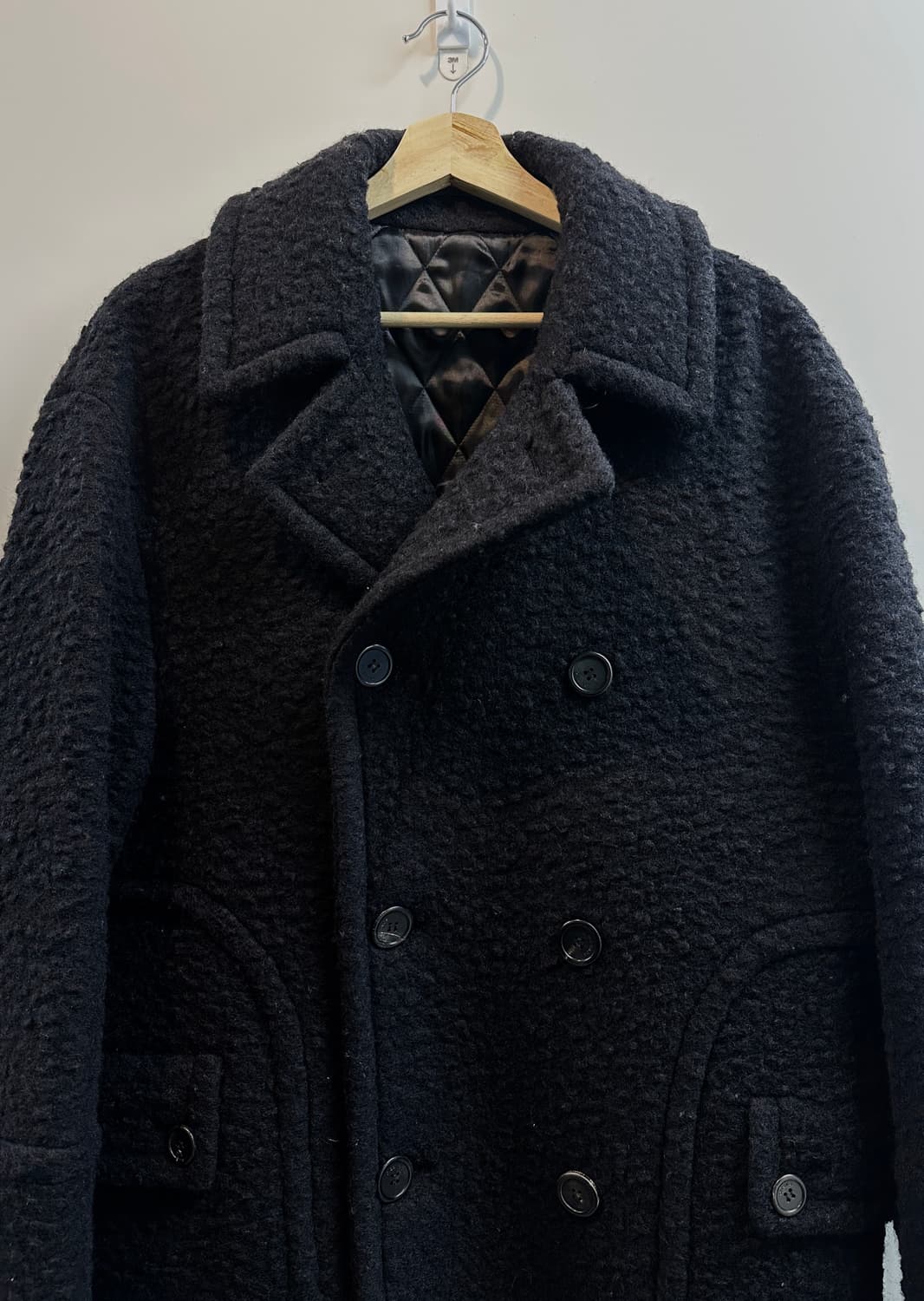 송지오 시그니처 헤비부클레 롱 코트 (48) 상품이미지3