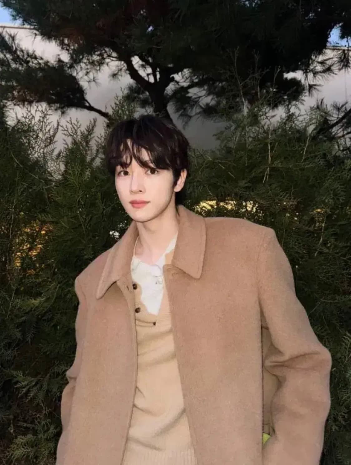 [L] 렉토 라마 울 블렌드 발마칸 코트 베이지 상품이미지2