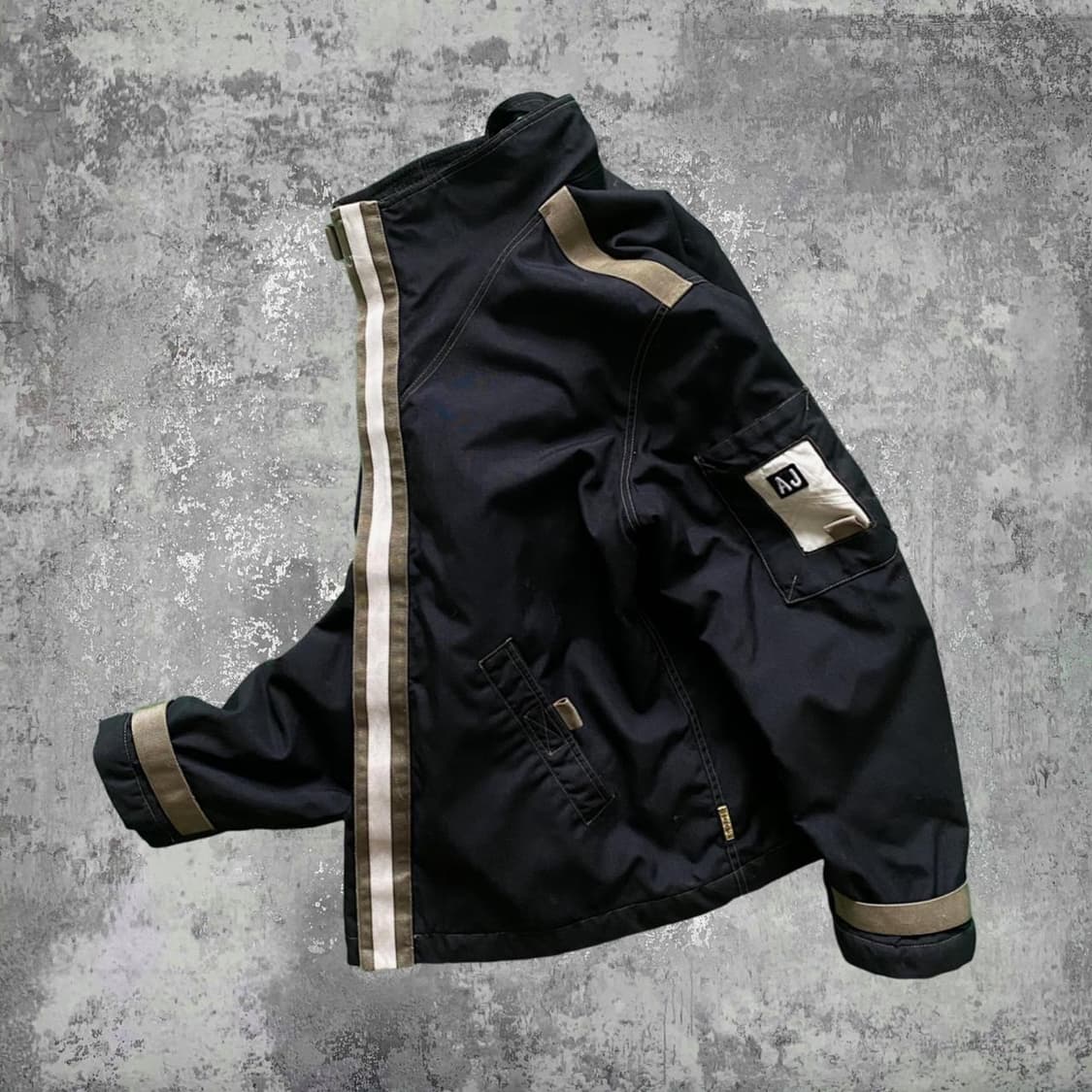 90's 아르마니 진스(ARMANI JEANS) 에코 스톤 밀리터리 자켓 상품이미지1