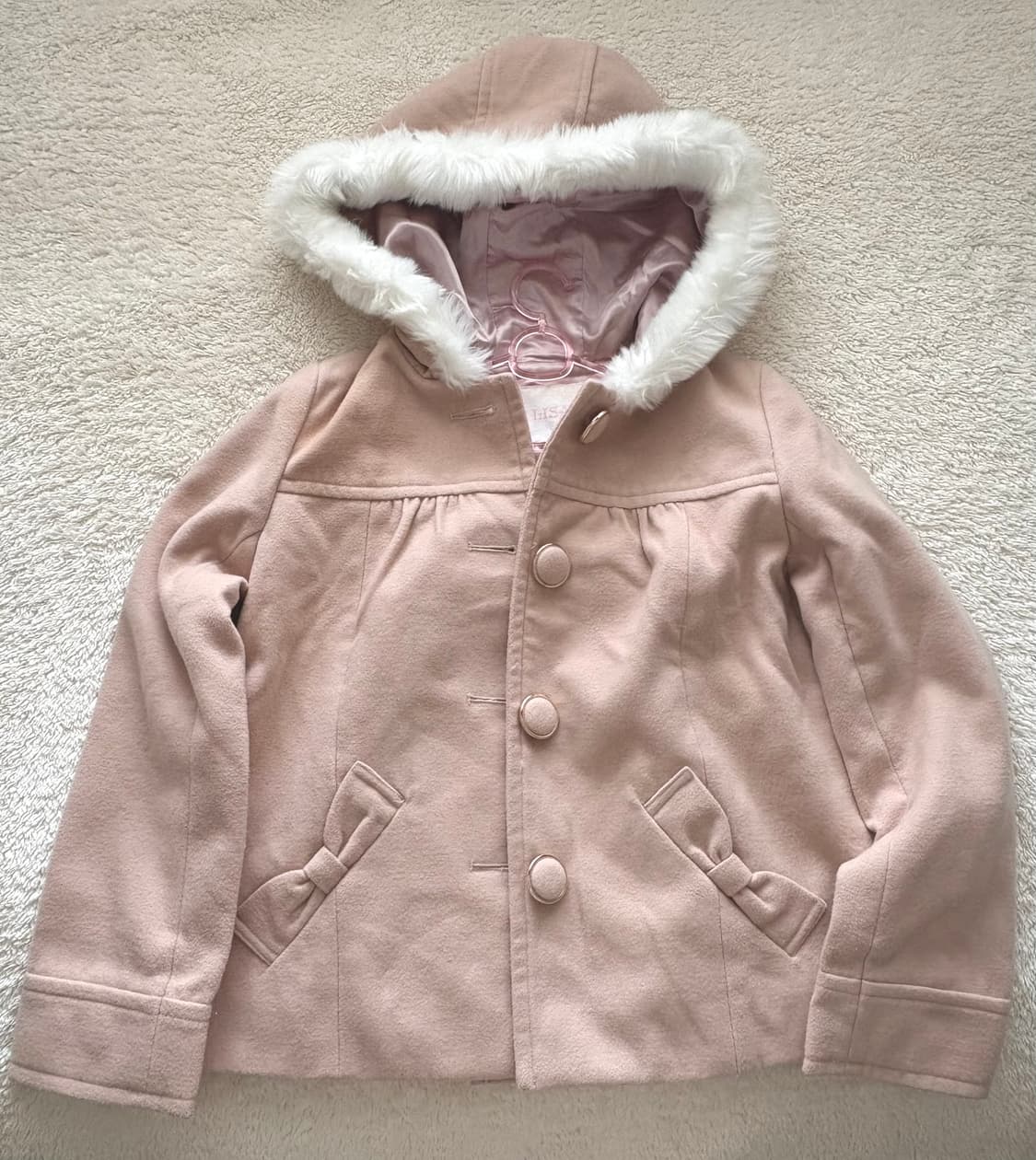 리즈리사 핑크 숏코트 상품이미지1