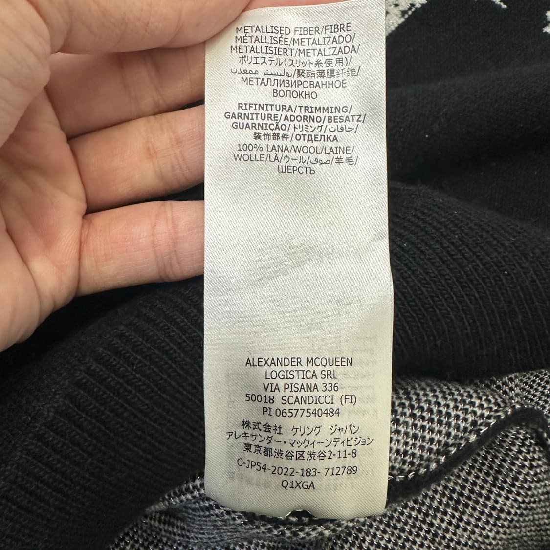[L] 알렉산더맥퀸 스컬 니트 상품이미지6