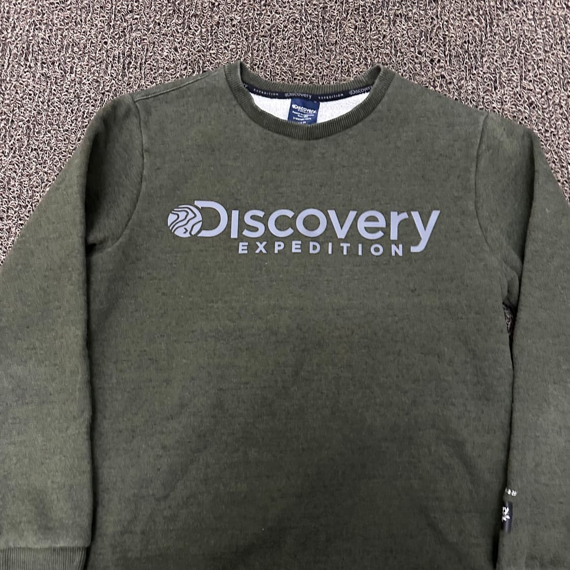 디스커버리 여성 기모 맨투맨 카키 95(M) 상품이미지2