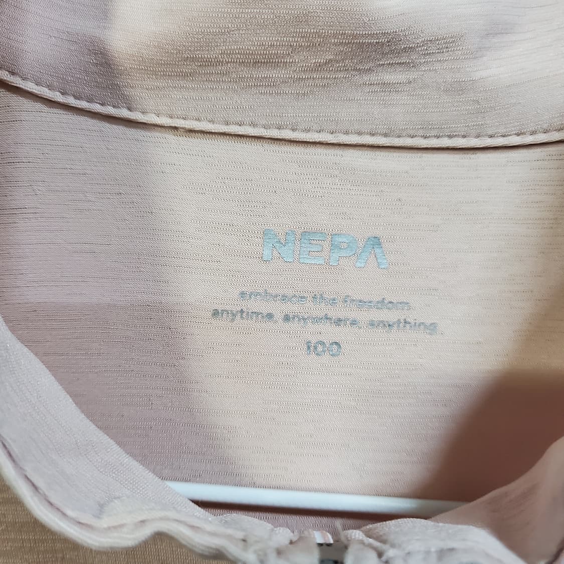 네파 기능성 반집업 반팔티  상품이미지5