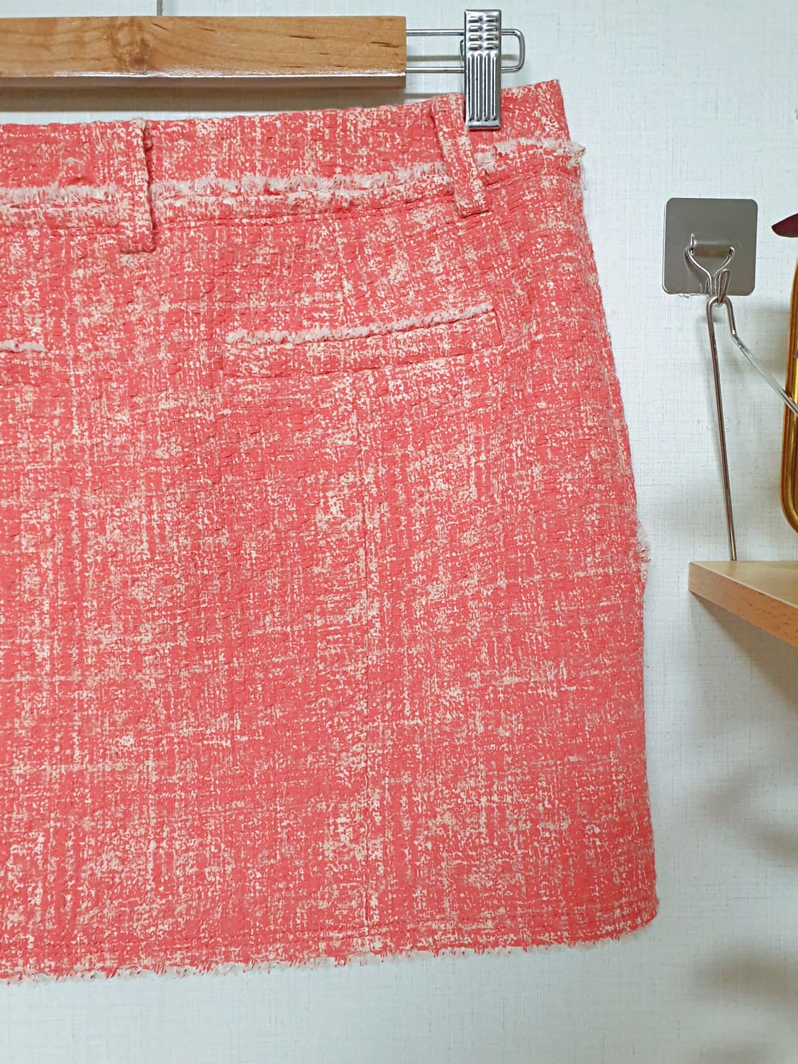 MOGG 크레파스 트위드스커트 44 미니 핑크 상품이미지2