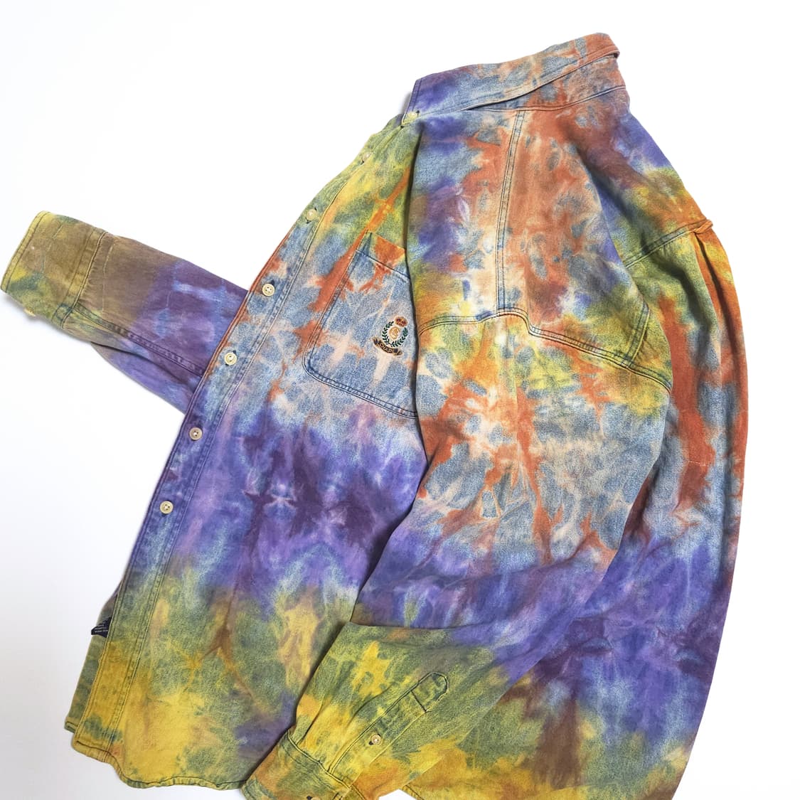 챕스 랄프로렌 90s 타이다이 데님 셔츠 상품이미지3