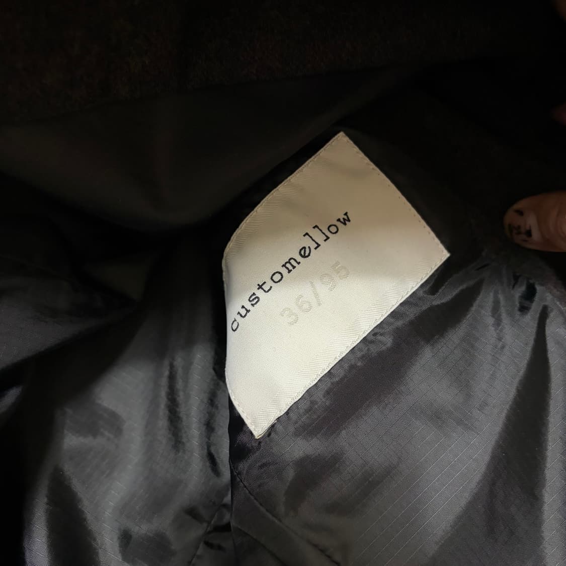 커스텀멜로우 남성 클래식 모직 패딩코트 M/95  상품이미지5