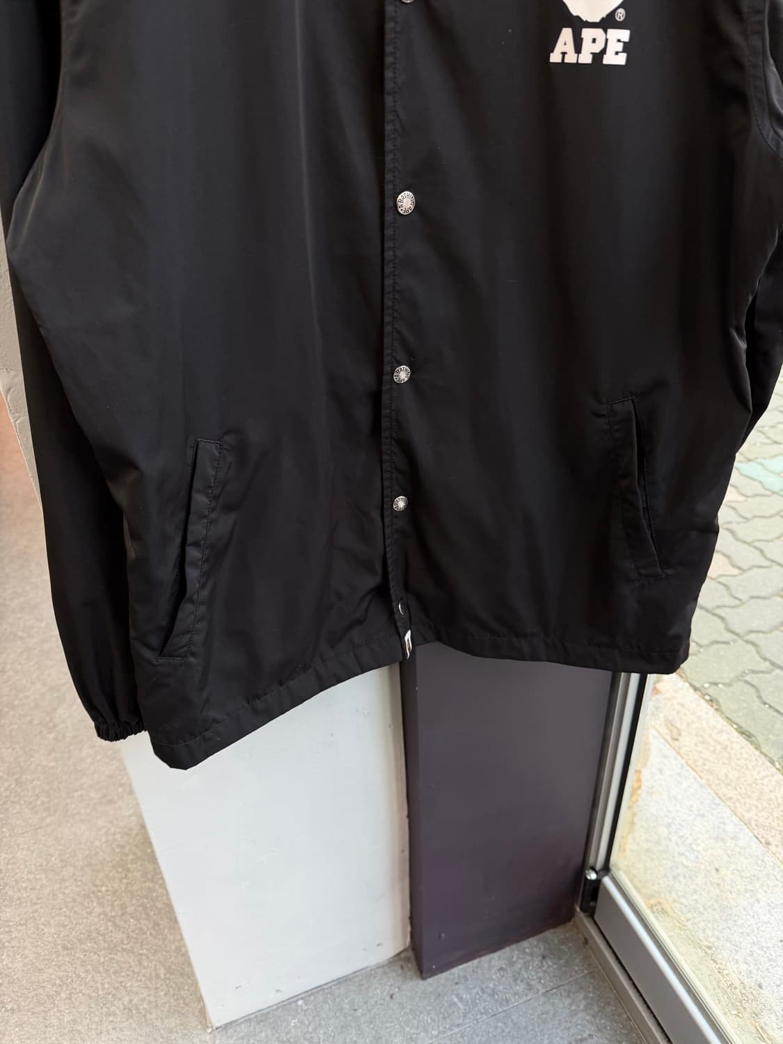 2XL/ 베이프 나일론 로고 프린팅 코치 자켓 상품이미지4