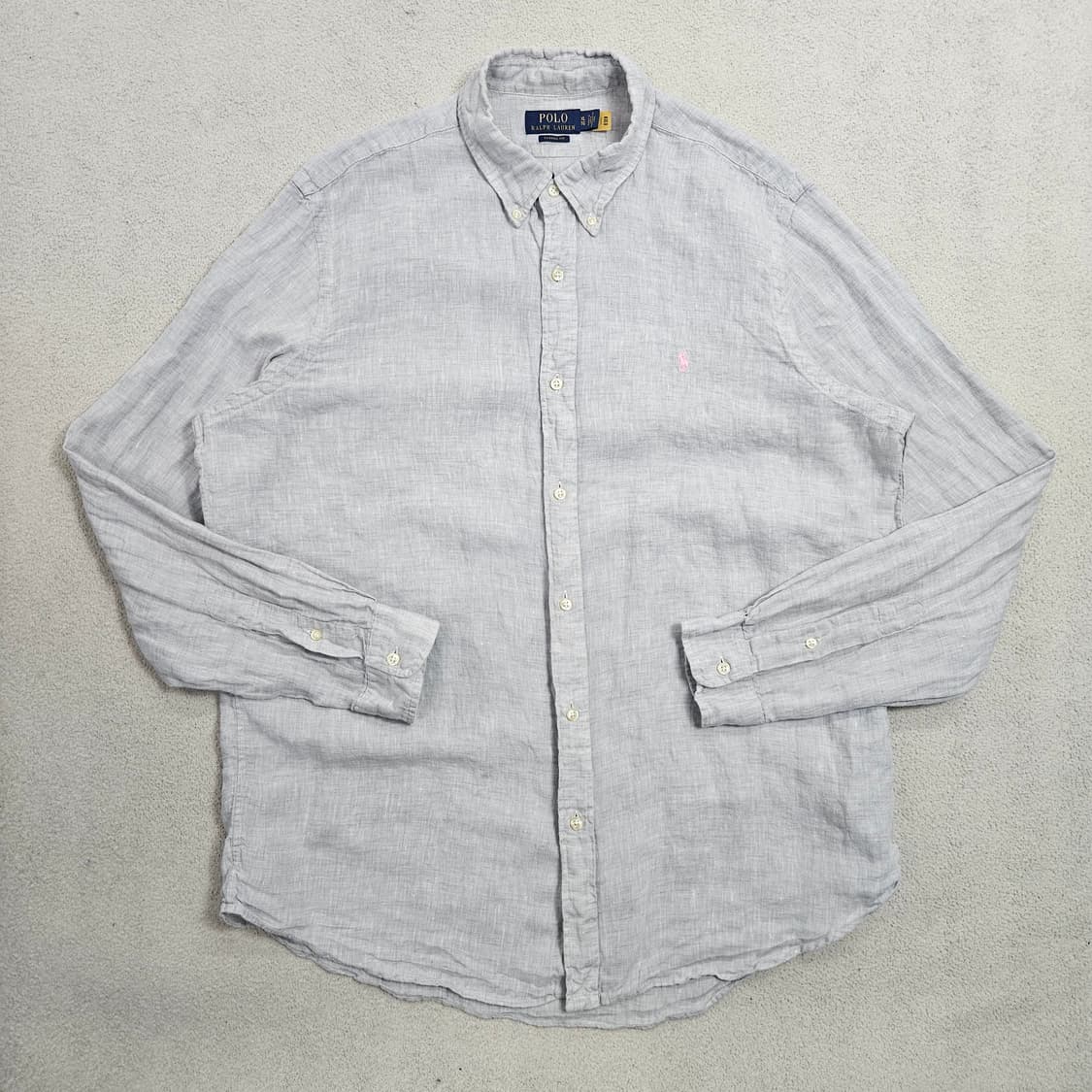 폴로 랄프 로렌 신형 QR 린넨 셔츠 XL 상품이미지4