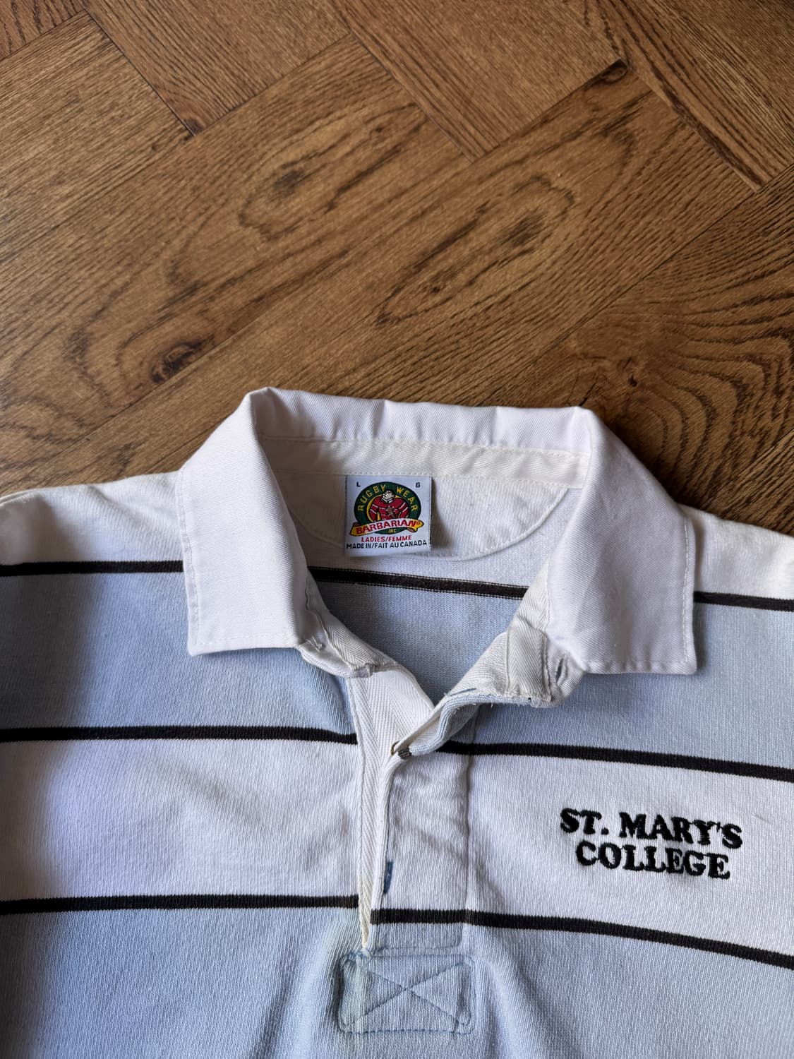 [L]BARBARIAN 바바리안 우먼스 워시드 코튼 럭비 티셔츠 상품이미지2