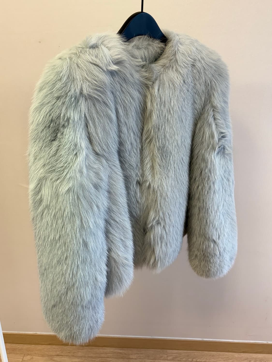 비탐 민트라이트블루 로얄 사가폭스 퍼 자켓 새상품  상품이미지5