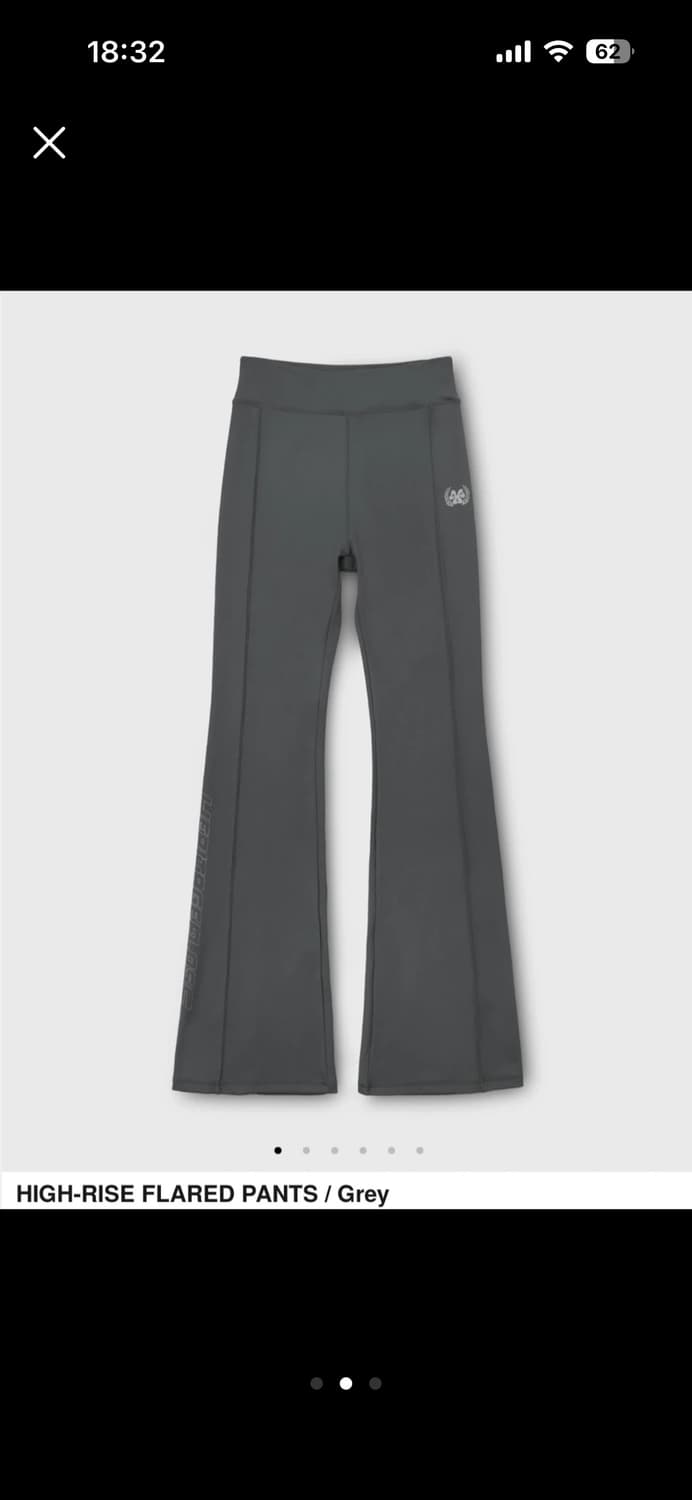 헤리티지플로스  하이라이즈 플레어 팬츠 그레이 상품이미지3