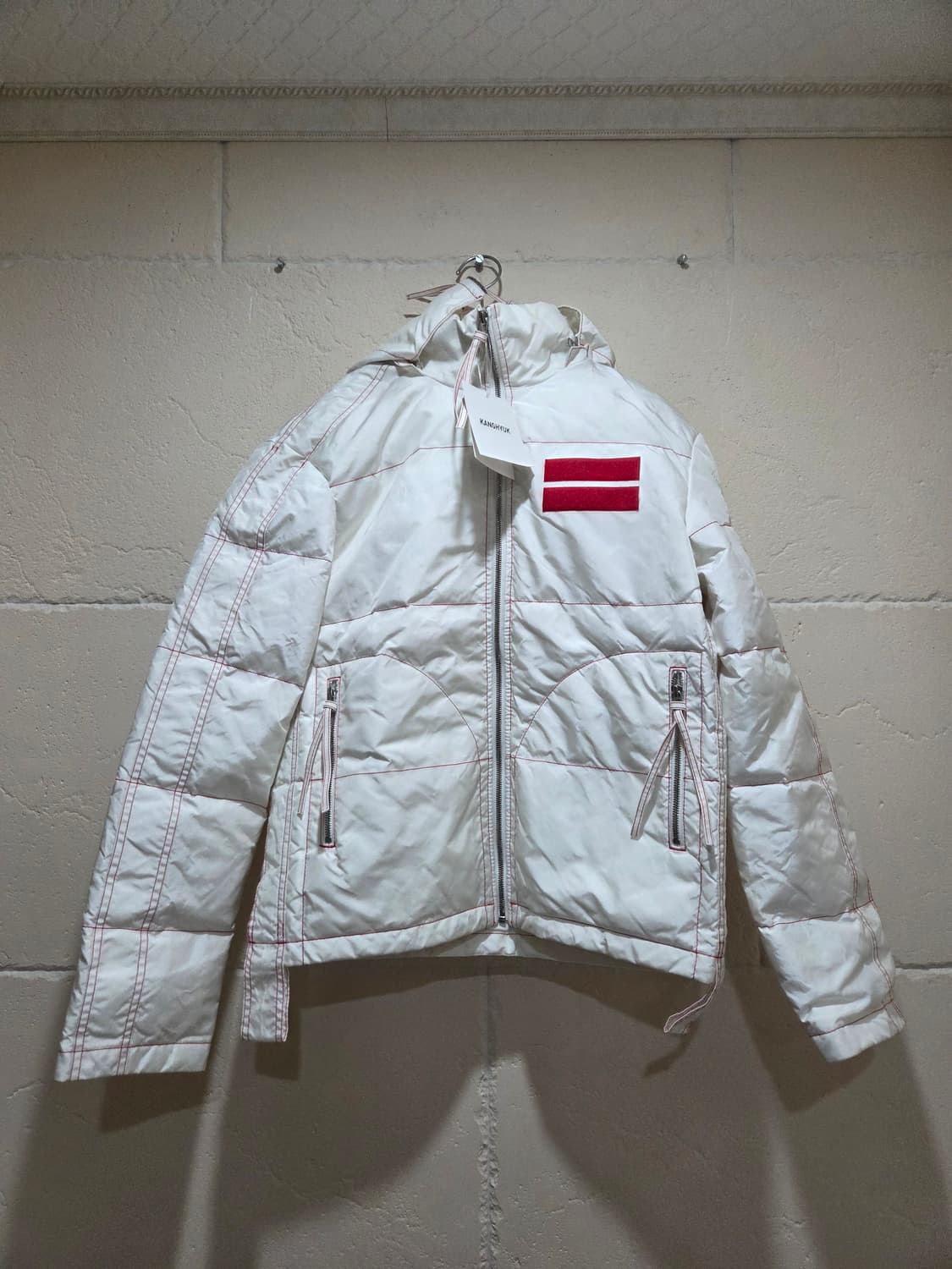 강혁 에어백 후드 구스다운 패딩 S 사이즈 상품이미지1