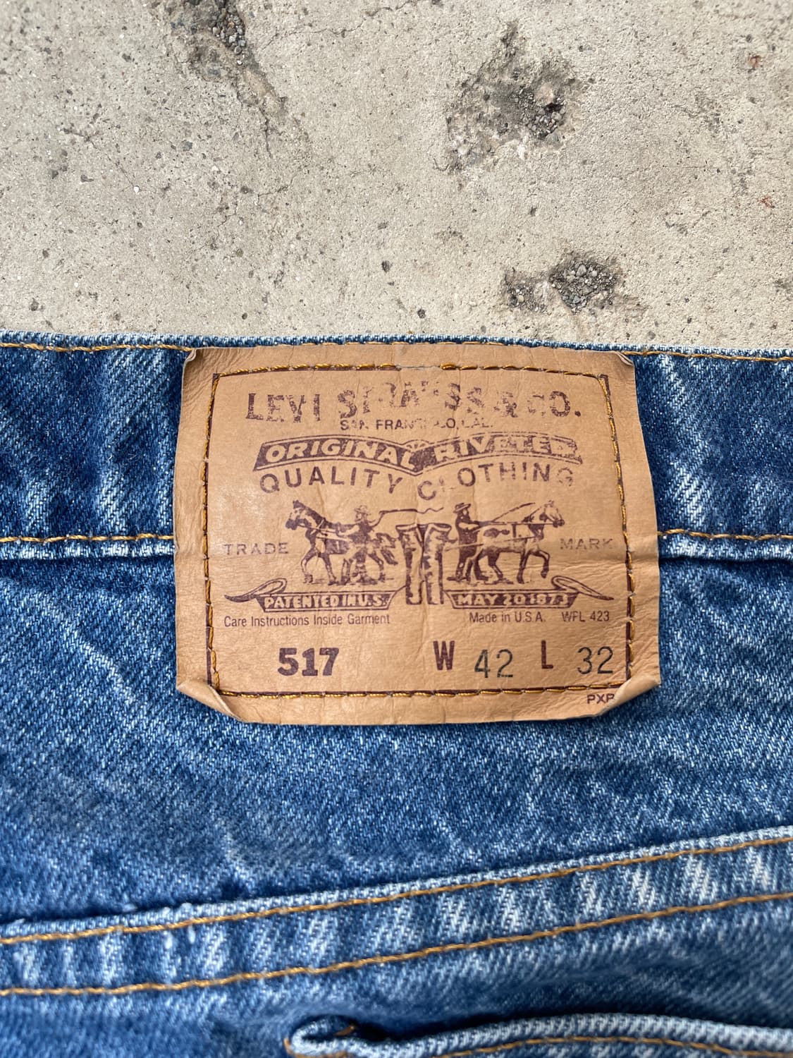 Big!)90s Levi's 517 Boots Cut Denim  상품이미지9