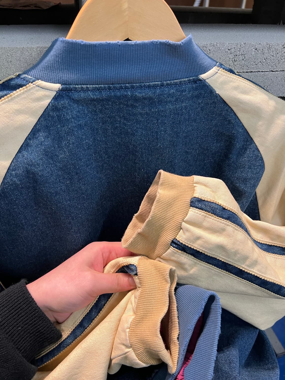 Amaiyuutsu 아마이유우츠 데님 바시티 자켓 상품이미지7