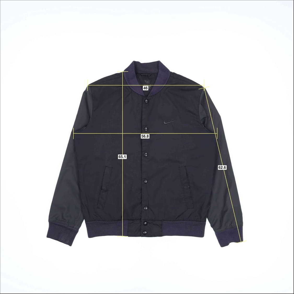 [S] 나이키 올드스쿨 솔로스우시 퀄팅 바시티 봄버 자켓 N6851 상품이미지6