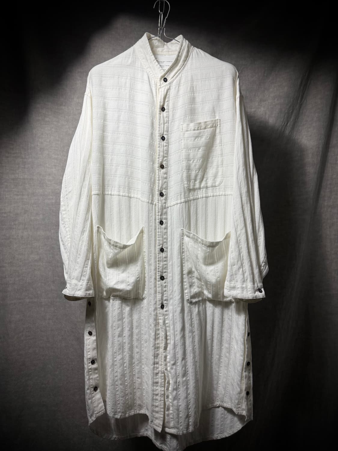 nude:mm Textured Long Shirt 상품이미지4