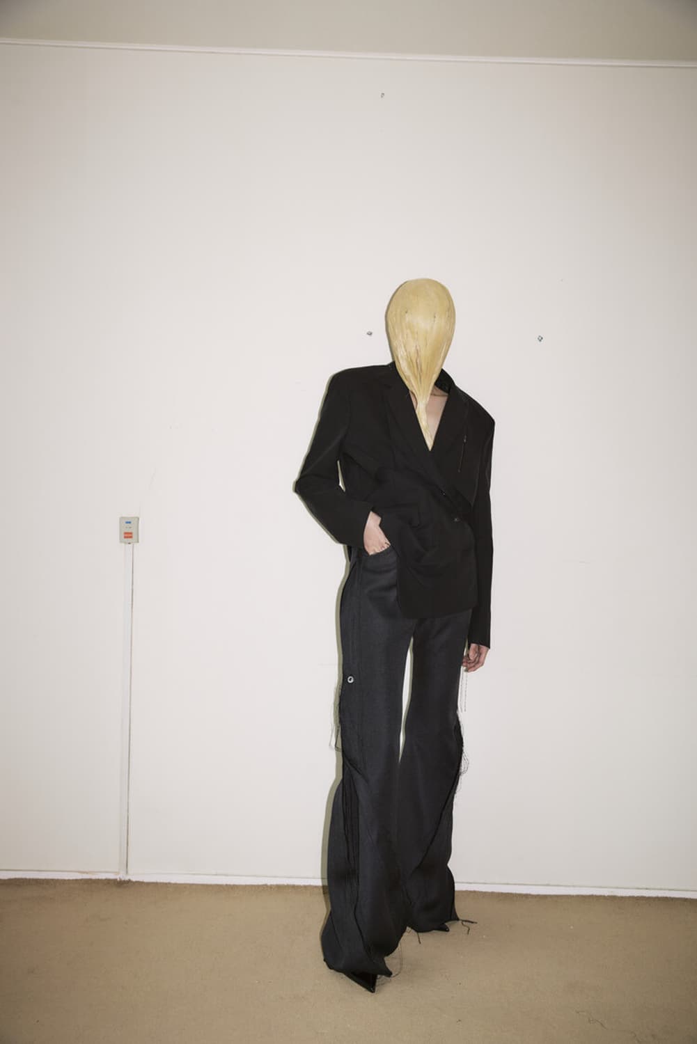 [S]카르넷 아카이브 색 트라우저 플레어 부츠컷 팬츠 블랙 상품이미지9