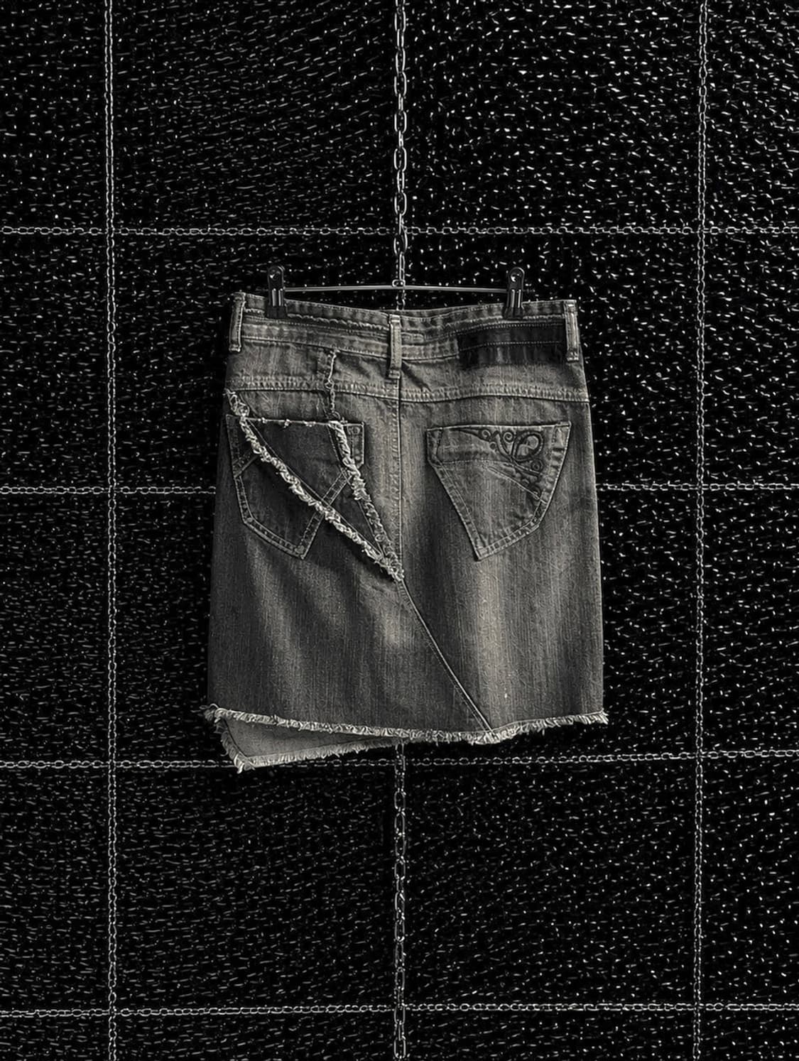 Vivigirls 워싱 데미지 스커트 상품이미지2