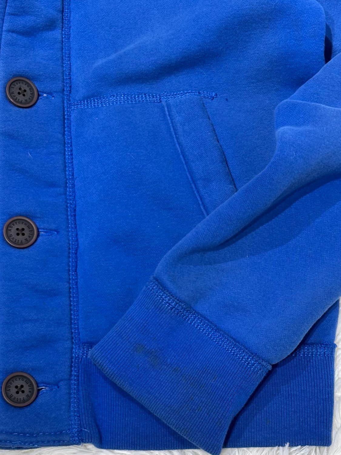 아베크롬비 블루 버튼 후드집업 상품이미지7