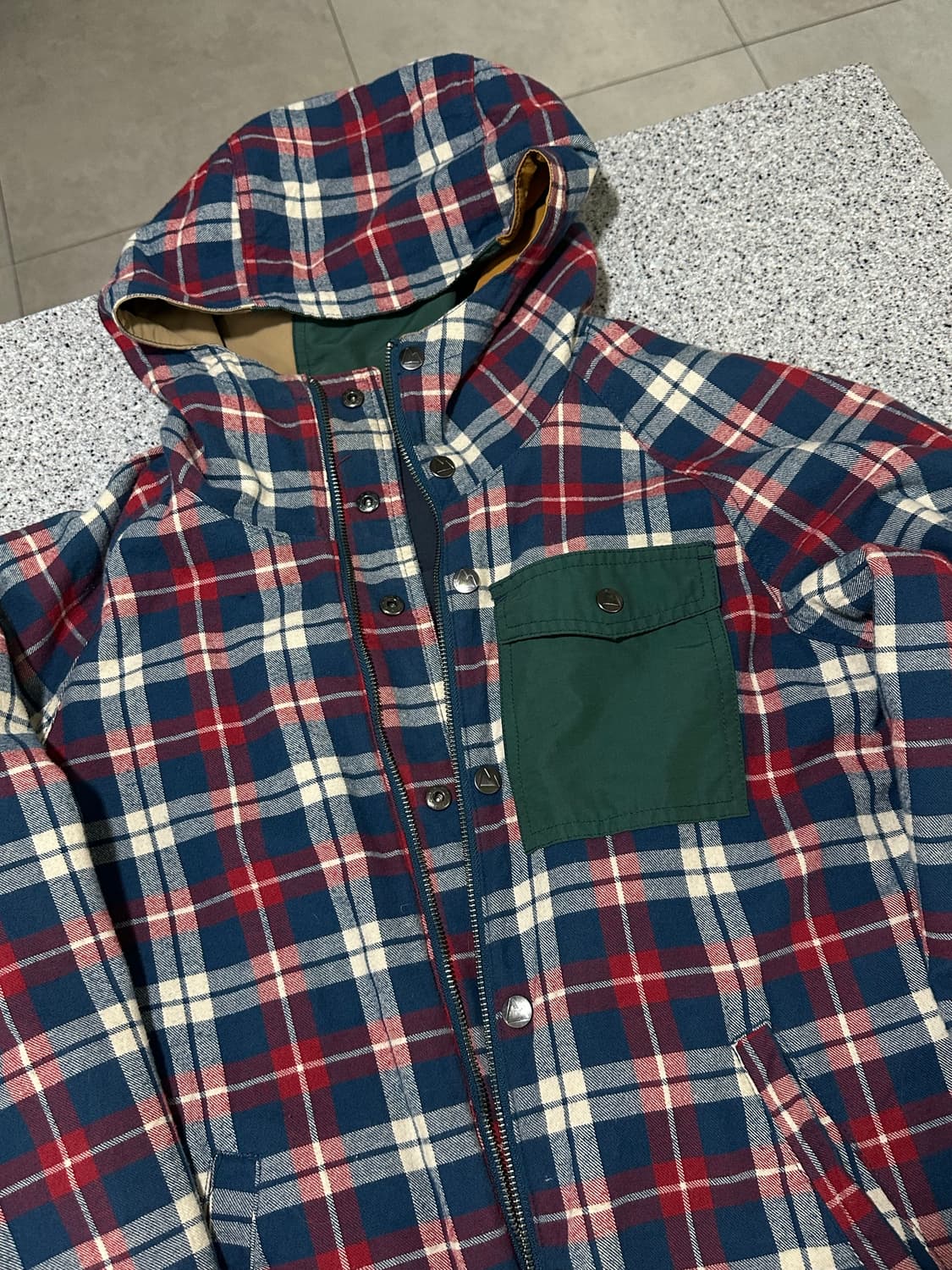 양면 리버시블 플란넬 윈드브레이커 상품이미지3