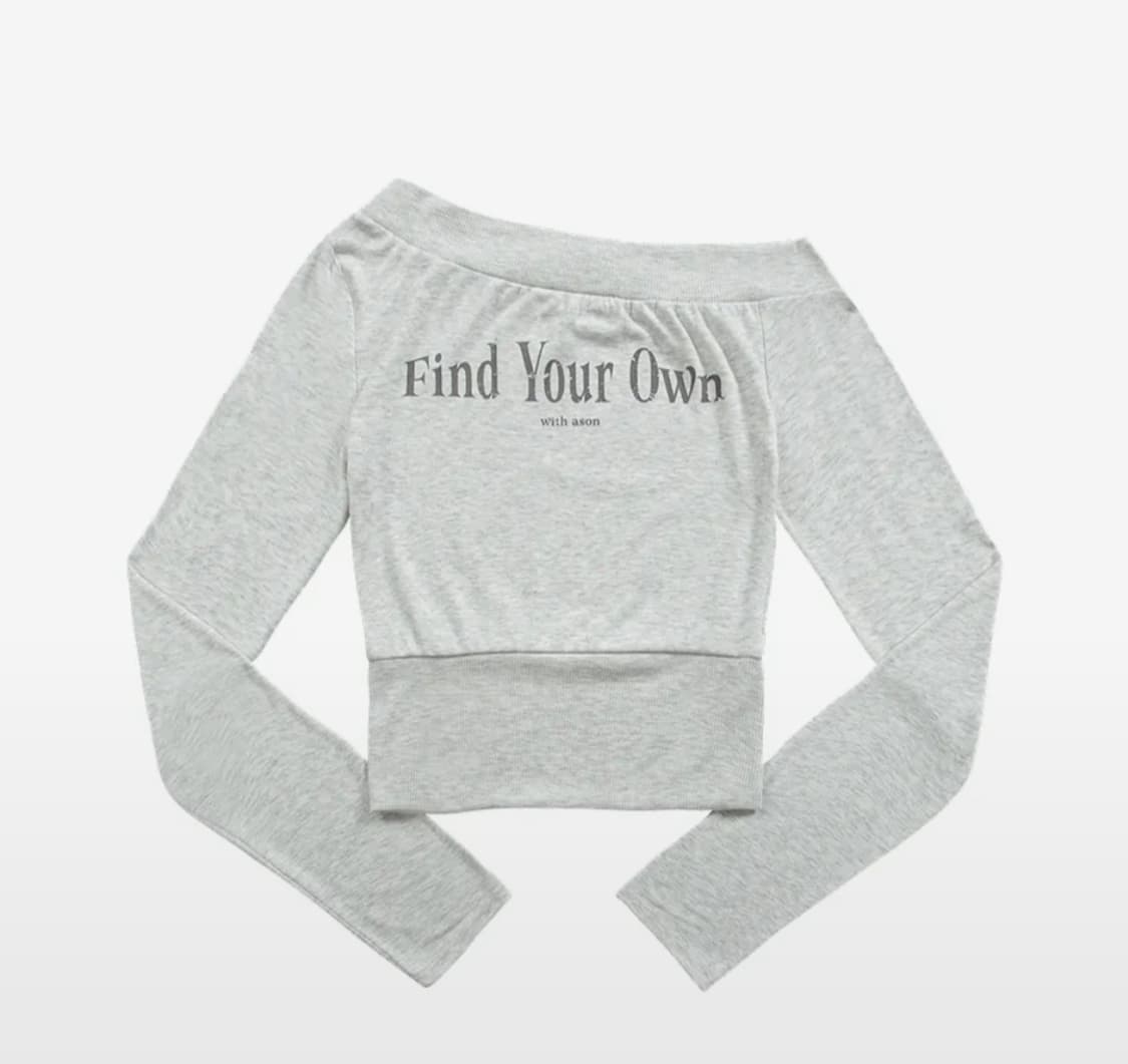 애즈온 FIND OFF-SHOULDER TEE 상품이미지1