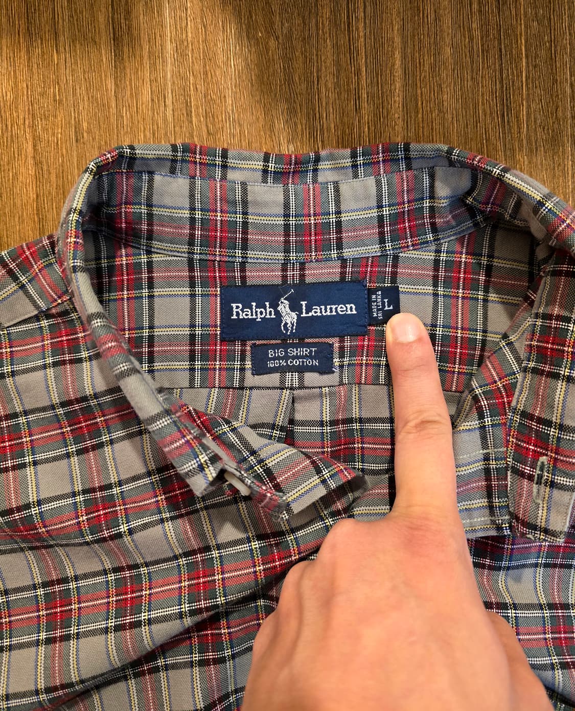 Polo BIG SHIRT 그레이 체크 (폴로 빅셔츠) 상품이미지2