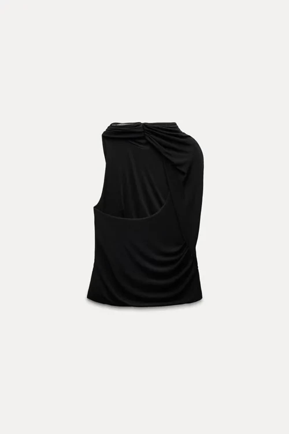 (새상품) 자라 드레이프 슬리브리스 블라우스 탑 상품이미지4