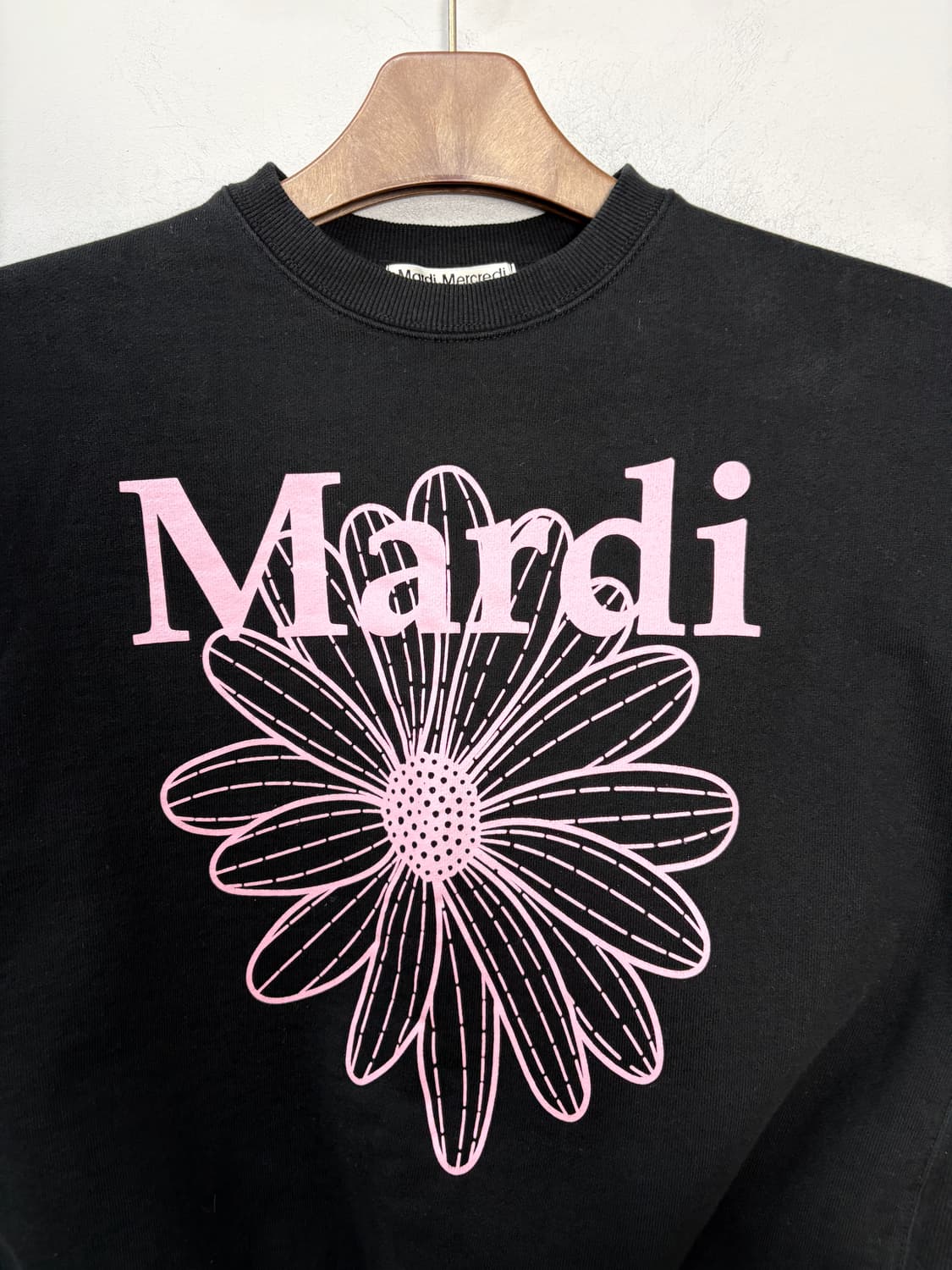 마르디메크르디 시그니처 플라워 블랙핑크 스웨트셔츠 A3525 상품이미지3