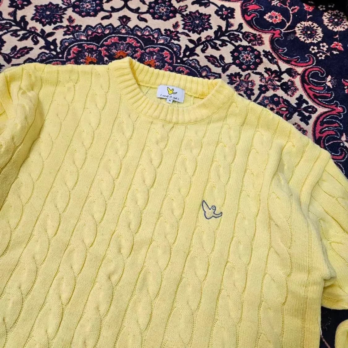 와키윌리 시그니쳐 로고 꽈베기 니트 상품이미지3