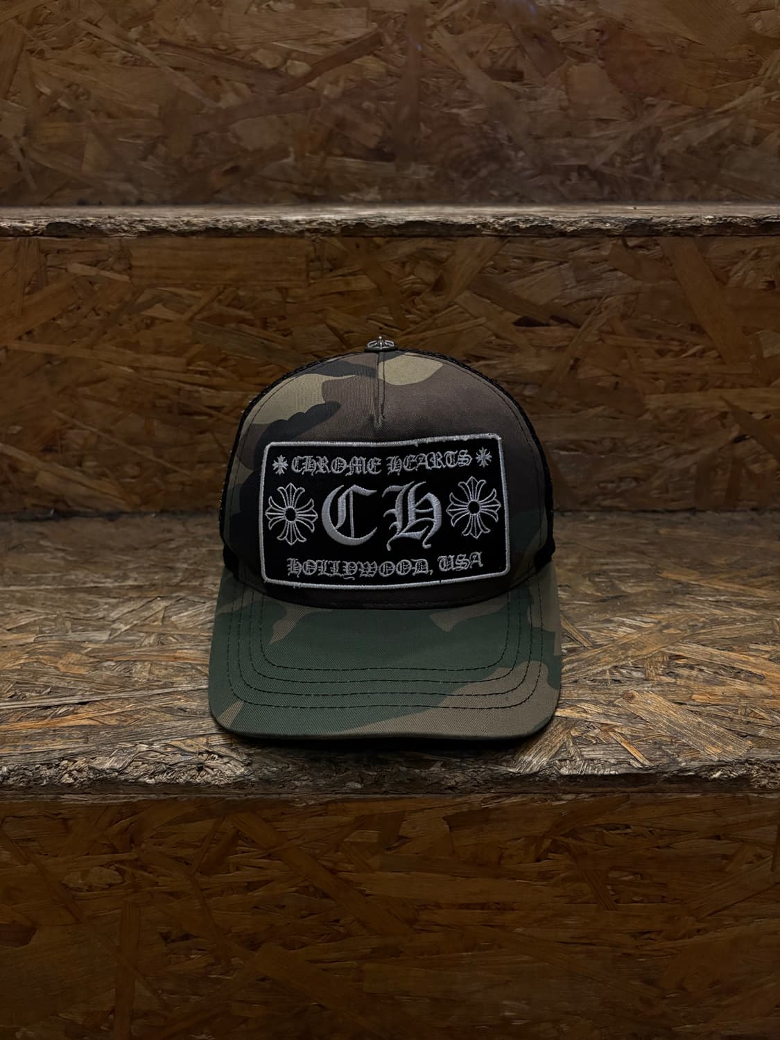 00s Chrome Hearts 크롬하츠 ch로고 카모 레이어드 메쉬캡 상품이미지1