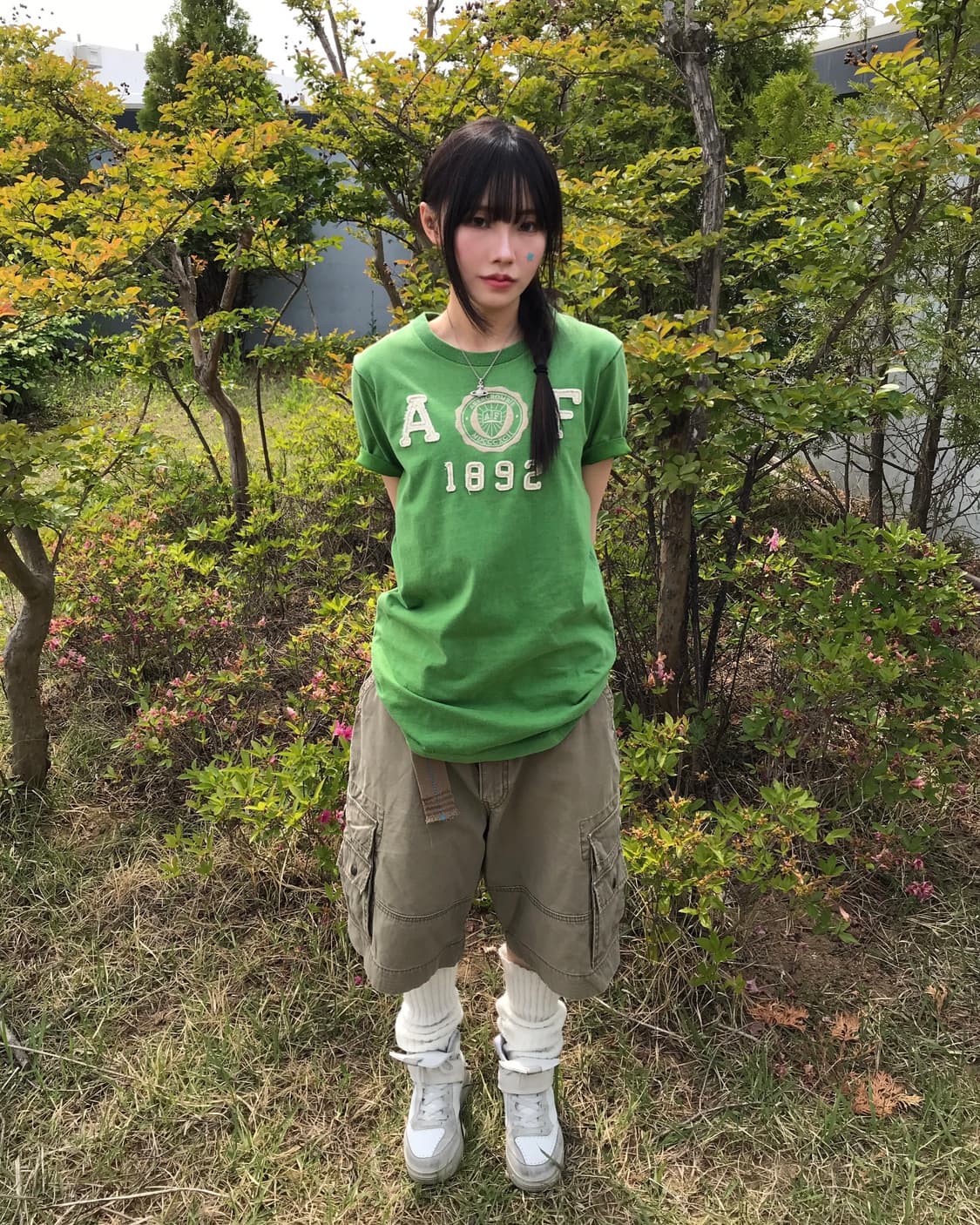 Abercrombie Green Logo Tee 상품이미지1