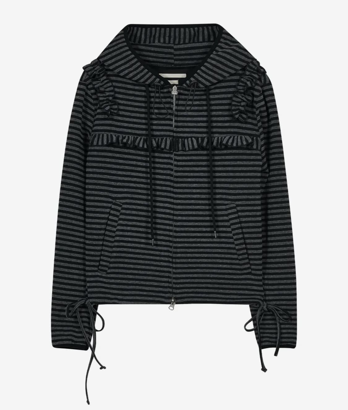 타입서비스 스트라이프 러플 후드집업 상품이미지1