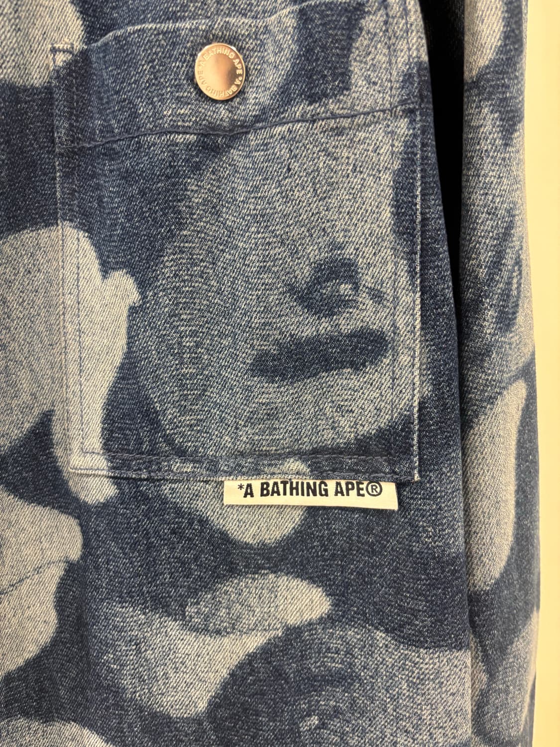 BAPE SOLID CAMO LASER WORK DENIM 상품이미지5