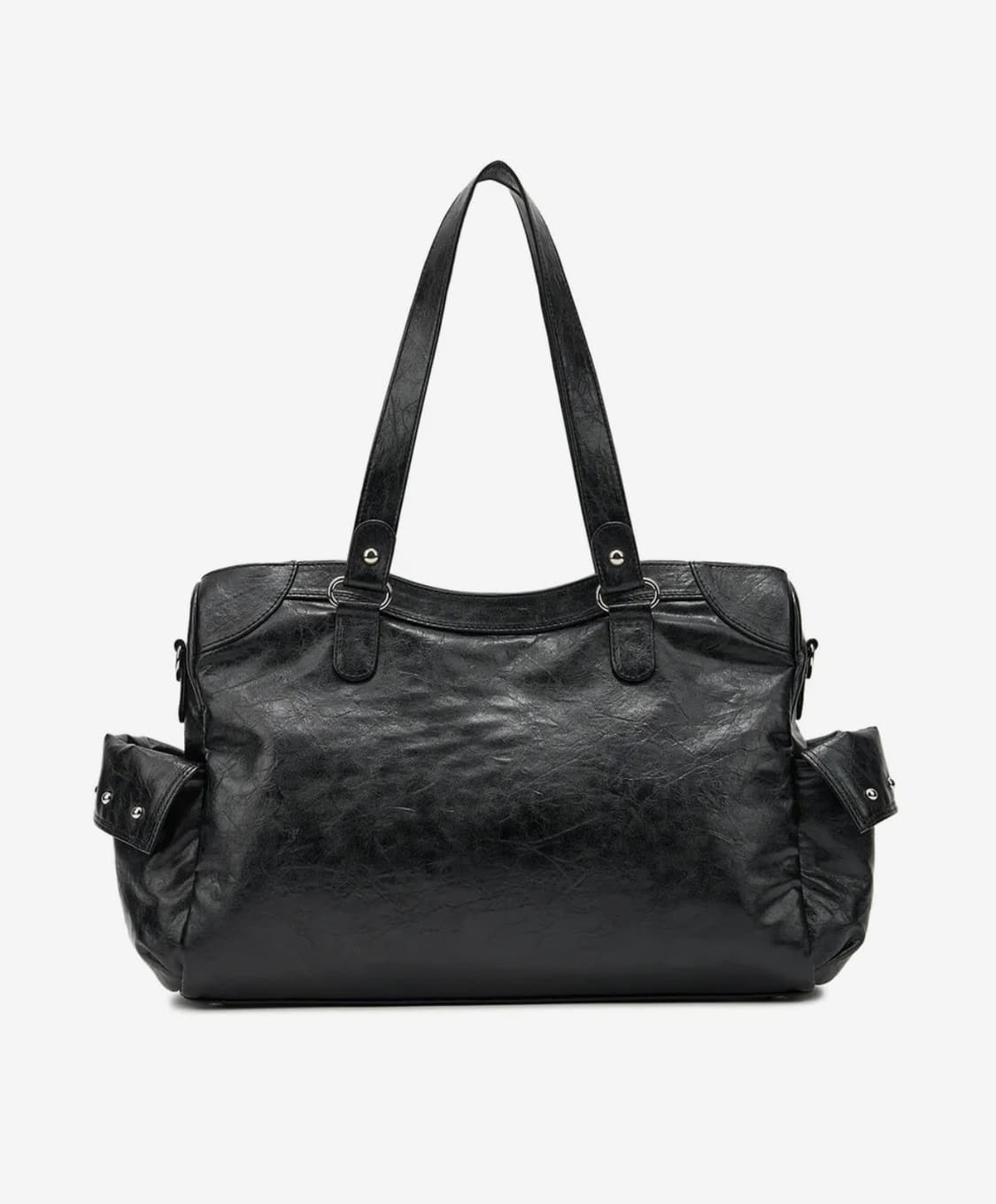 STUD POCKET BIG BAG IN BLACK 상품이미지2