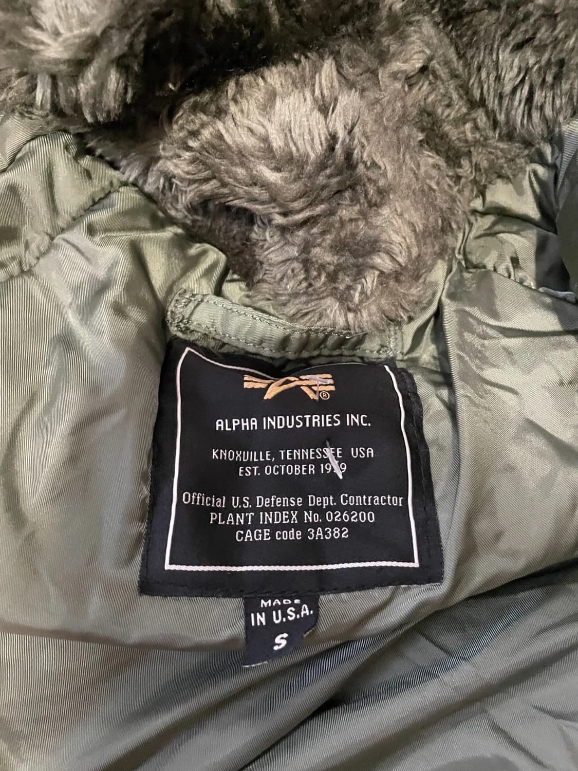 80s~90s 미공군 납품용 알파인더스트리 N-3B 파카 세이지그린 상품이미지3