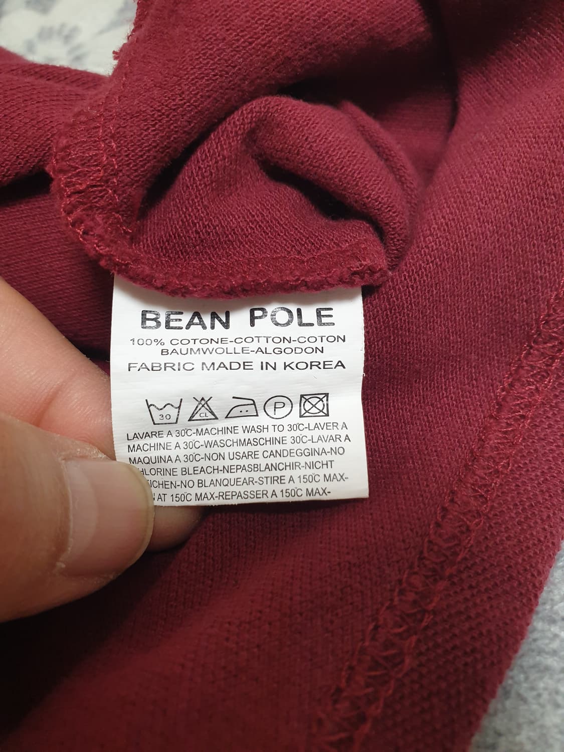 [여성] 빈폴 여성 버건디 카라티 M 상품이미지4