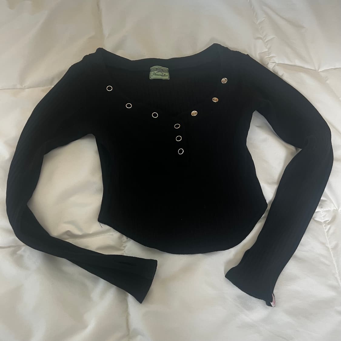 플리즈노팔로우 버니탑 블랙 새상품  상품이미지8