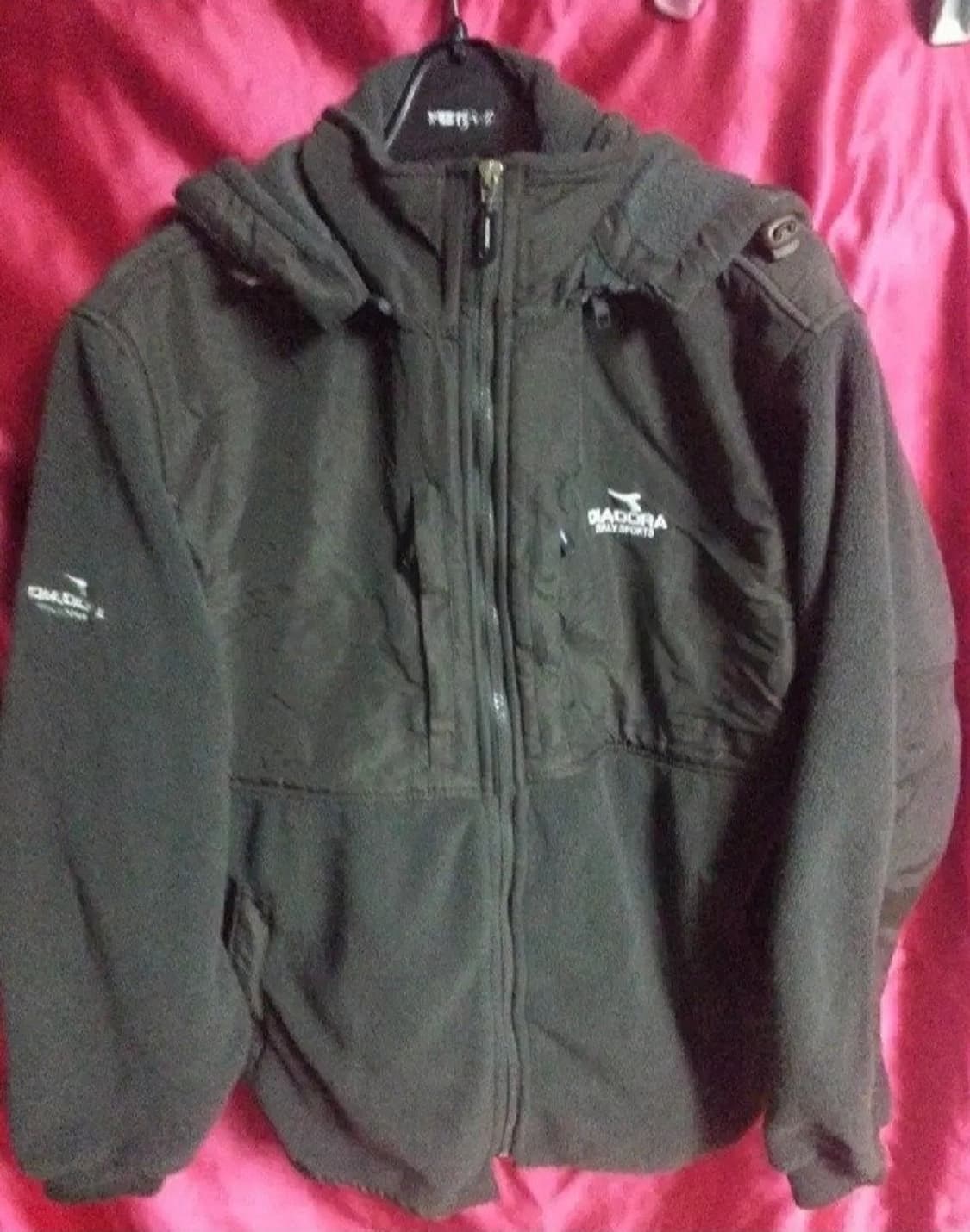 디아도라 기모 후리스 후드 집업 자켓 다크그레이 95 상품이미지1