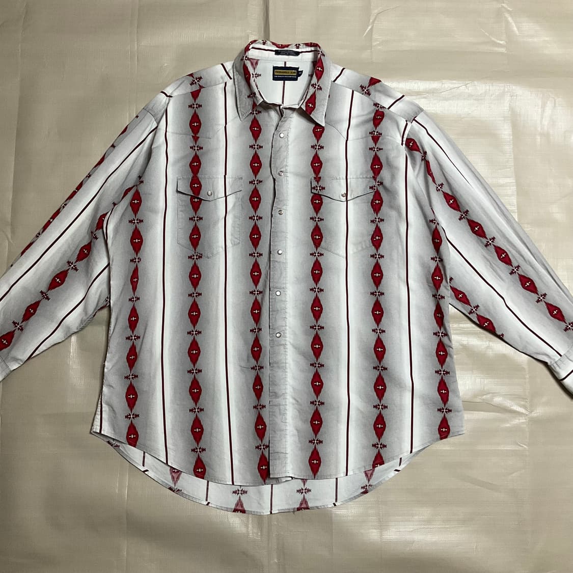 빈티지 팬핸들 웨스턴 나바호 패턴셔츠 상품이미지2