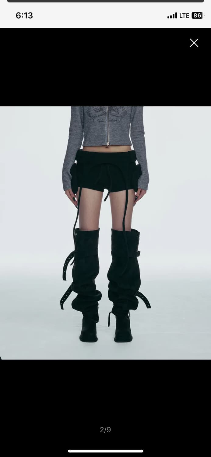 길라아카이브BOLD LOGO POCKET KNIT SHORTS_BLACK 상품이미지2