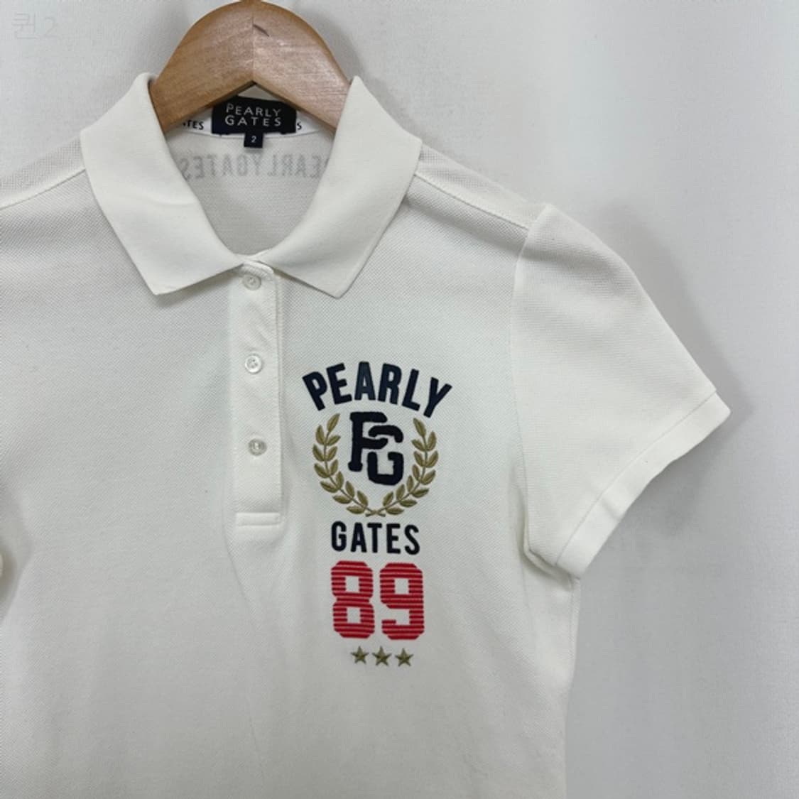 파리게이츠 여자 카라 반팔티 화이트 2 (44추천) 상품이미지3