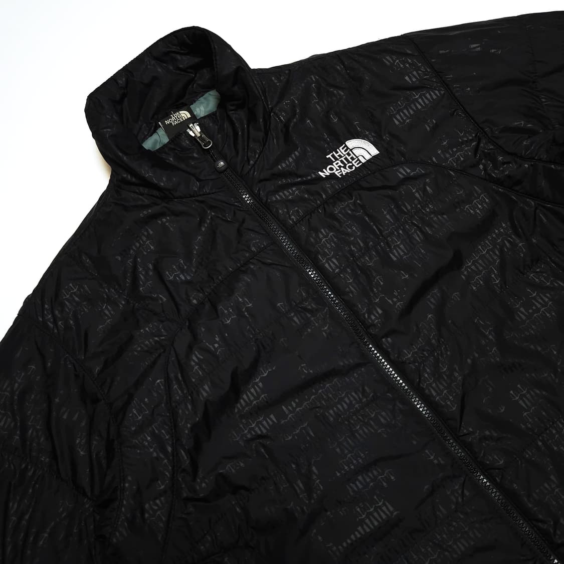 노스페이스 패턴 폴리 경량 패딩 자켓 블랙 상품이미지5