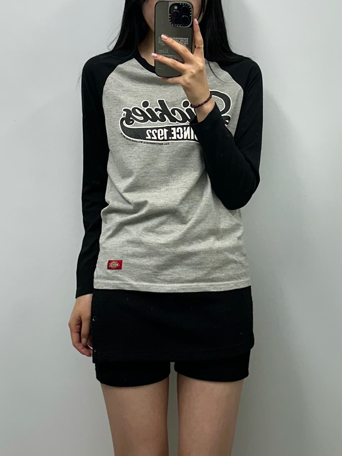 디키즈 y2k 와투케 나그랑 배색 롱슬리브 긴팔티 상품이미지1