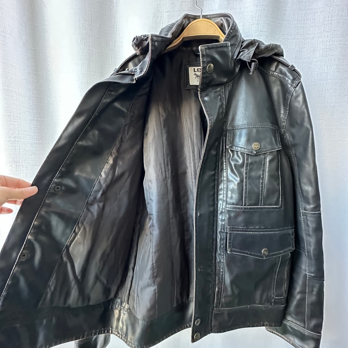 리바이스 레더 M65 필드 자켓 다크 브라운 상품이미지6