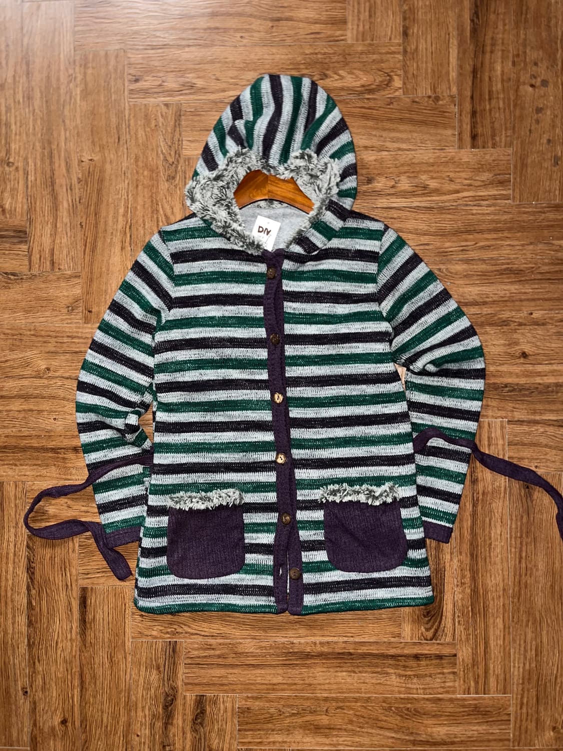 키치 스트라이프 가디건 상품이미지5