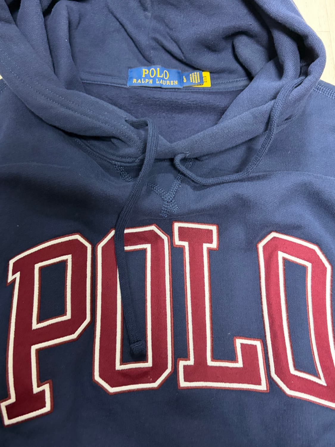 폴로 랄프로렌 빅로고 네이비 후드티 L 상품이미지7